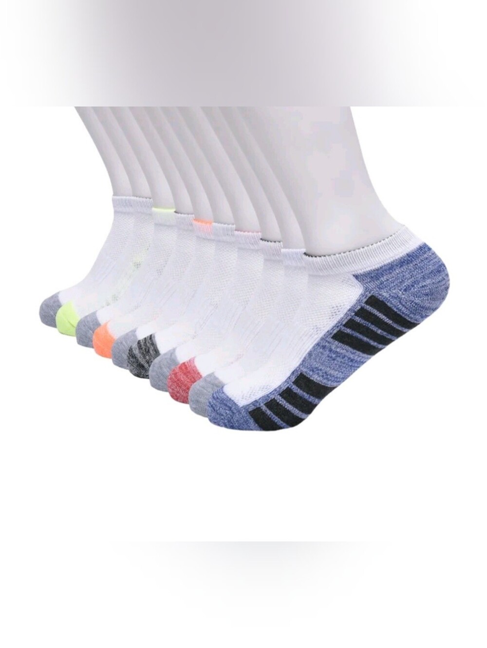 Athletic Works Boys Cushioned No Show Socks